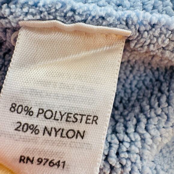 J. Jill Womens Powder Blue Chenille Full Zip Cozy Soft Sweater Jacket Size Small - Picture 9 of 10